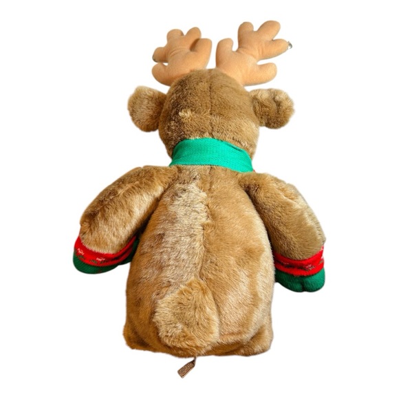Vintage Twinkles Plush 32" Reindeer/Moose with Bells - NWT Christmas Green Nose - Picture 7 of 11